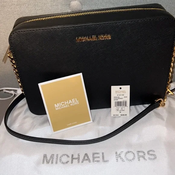 Michael Kors Jet Set Leather Crossbody - Picture 2 of 5